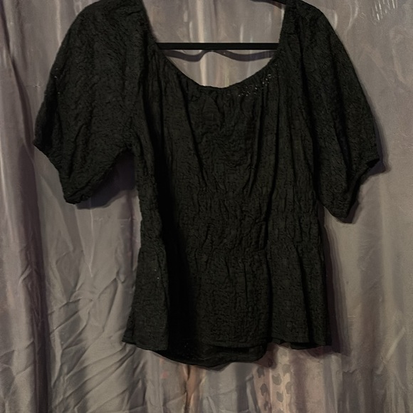 Belle Poque black retro pinup top - Picture 2 of 11